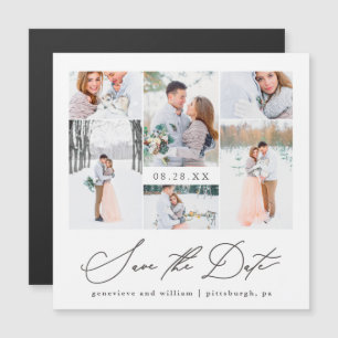 Elegante matrimonio de fotos magnéticas salva la f