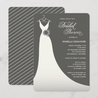 Elegante matrimonio elegante invitación a la ducha