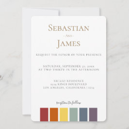 Elegante matrimonio gay arcoiris LGBTQ