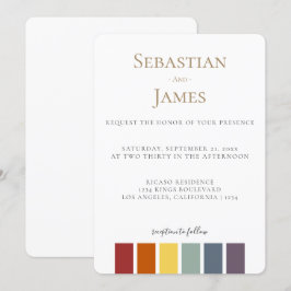 Elegante matrimonio gay arcoiris LGBTQ