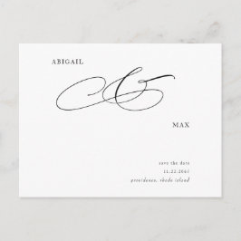 Elegante matrimonio simple Guardar la Invitación d