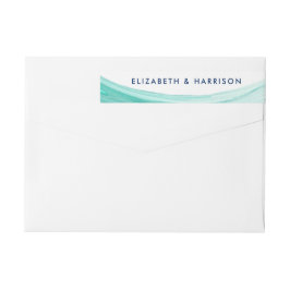 Elegante matrimonio turquesa de mareas en la playa