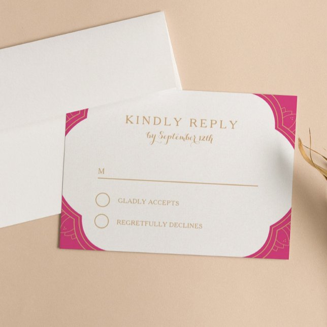 Elegante Mehndi rsvp (Subido por el creador)