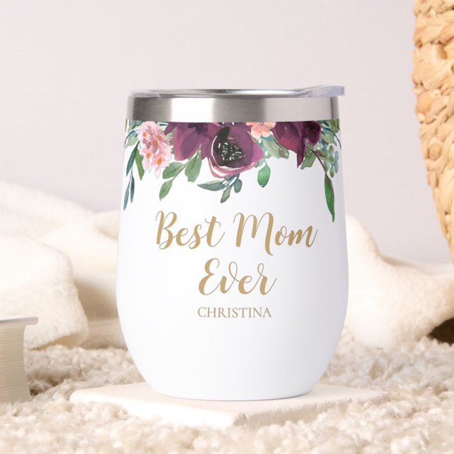 Elegante mejor mamá de todos los tiempos (Looking for a fun, trendy yet elegant gift for your Mom, Grandma or Sister? These beautiful floral ")