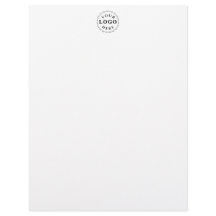 Elegante membrete con logotipo personalizado Chic