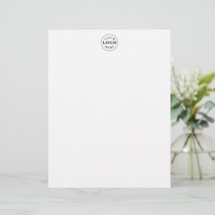 Elegante membrete con logotipo personalizado Chic