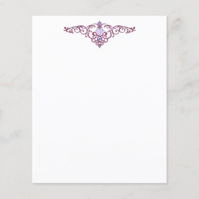 Elegante membrete de joyas (Anverso)
