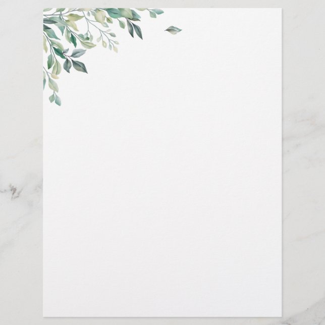 Elegante membrete monograma moderno (Anverso)