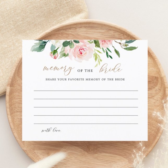 Elegante Memoria Floral De Las Tarjetas De Novia (Subido por el creador)
