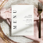 Elegante menú Boda de 5 x 7" Carta plana<br><div class="desc">El menú Boda elegante y moderno es ideal para las parejas sofisticadas y modernas que buscan un estilo de invitación algo sencillo,  elegante y sobrio.</div>
