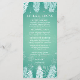 Elegante menú de Bodas de Invierno