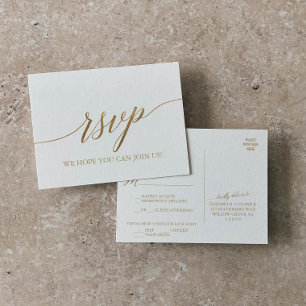 Elegante Menú de caligrafía de oro Elección de pos