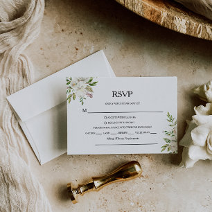 Elegante menú de invierno White Peony Rsvp
