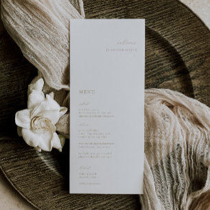Elegante menú de la carta de la plaza del Boda bei