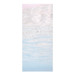 Elegante menú del programa del océano azul en blan