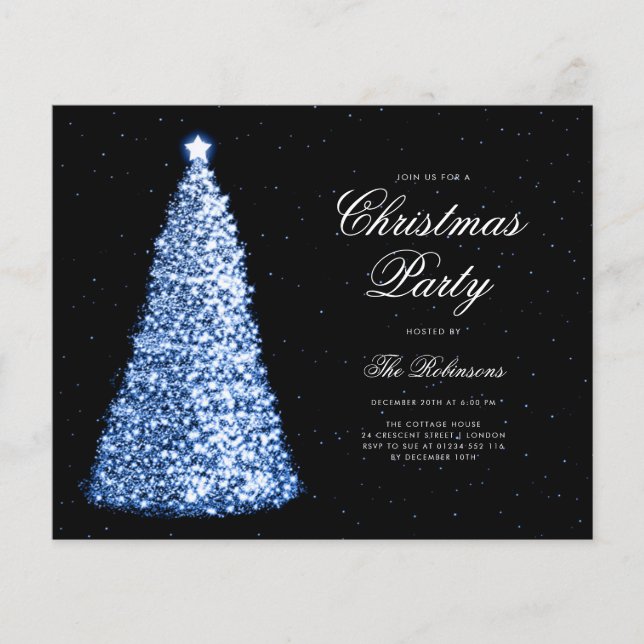 Elegante menú del programa Invitación a árbol de N (Anverso)