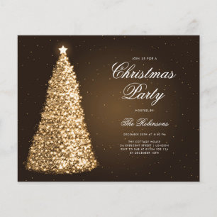 Elegante menú del programa Invitación al árbol de