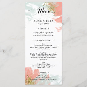 Elegante menú fiesta de bodas