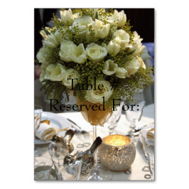 Elegante mesa de recepción de bodas # Tarjetas