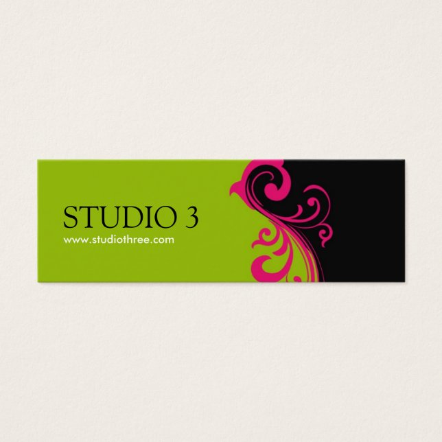 Elegante Mini tarjetas de empresa (Frente)