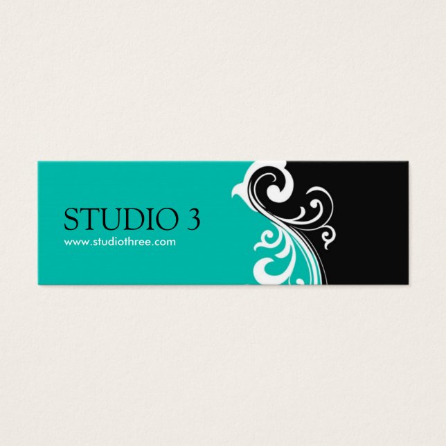 Elegante Mini tarjetas de empresa (Frente)