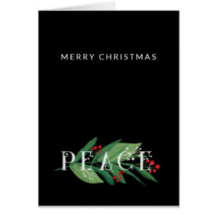 Elegante, Mínima PAZ, Feliz Fotos de Navidad