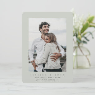 Elegante Minimal ¡Estamos comprometidos! Invitació