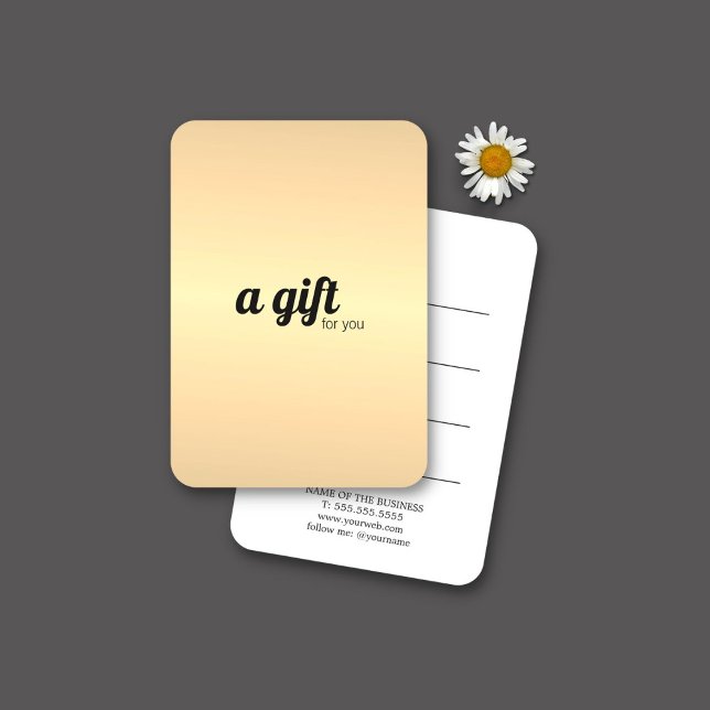 Elegante Minimalista Faux Gold Black White (Subido por el creador)