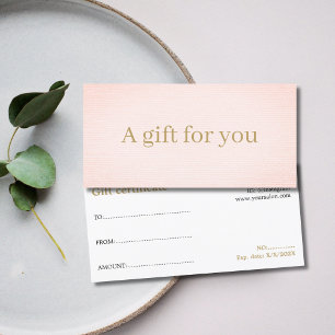 Elegante minimalista Faux Gold Rosa Beauty