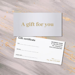 Elegante minimalista Faux Silver Golden Black Beau