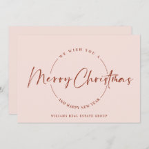 Elegante Minimalista Feliz de Navidad