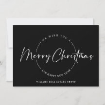 Elegante Minimalista Feliz de Navidad