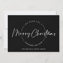 Elegante Minimalista Feliz de Navidad