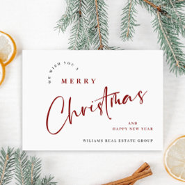 Elegante Minimalista Feliz de Navidad