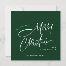 Elegante Minimalista Feliz Navidad