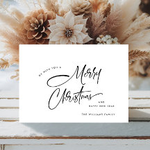 Elegante Minimalista Feliz Navidad