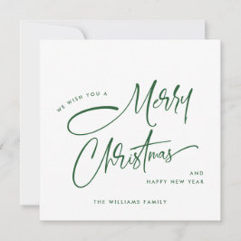 Elegante Minimalista Feliz Navidad