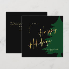 Elegante Minimalista Feliz Navidad Moderno Saludo