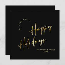 Elegante Minimalista Feliz Navidad Moderno Saludo