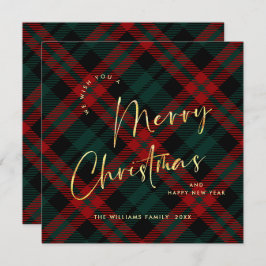 Elegante Minimalista Feliz Navidad Moderno Saludo