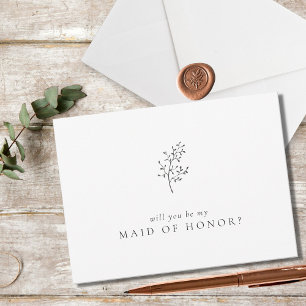 Elegante minimalista serás mi empleada de honor
