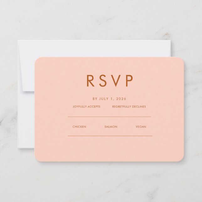 Elegante minimalista | Sitio web de RSVP y QR (Anverso)