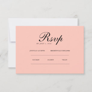 Elegante minimalista   Sitio web de RSVP y QR