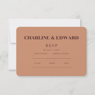 Elegante minimalista   Sitio web de RSVP y QR