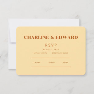 Elegante minimalista Sitio web de RSVP y QR