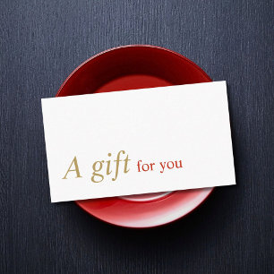 Elegante Mínimo Hair Makeup Certificado de Regalo