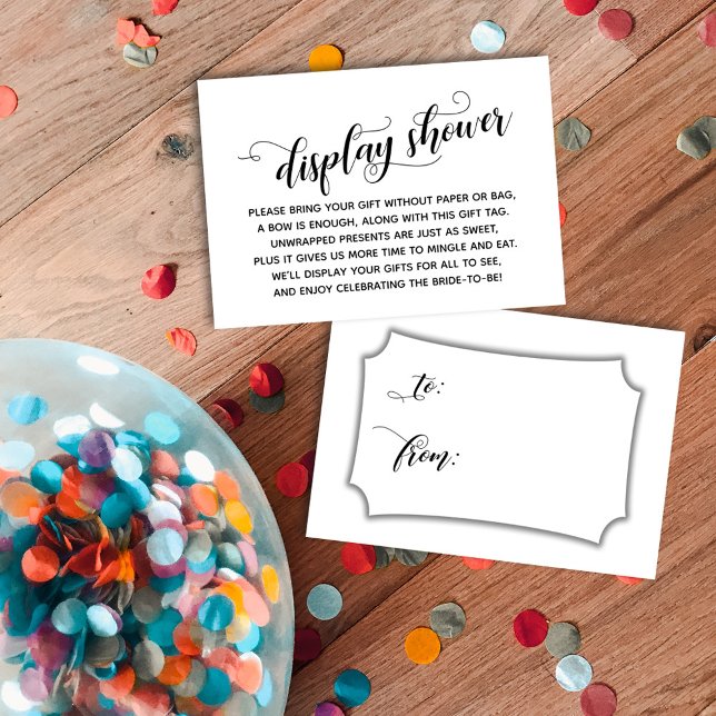 Elegante, mínimo, sin envolver etiqueta de regalo  (Subido por el creador)