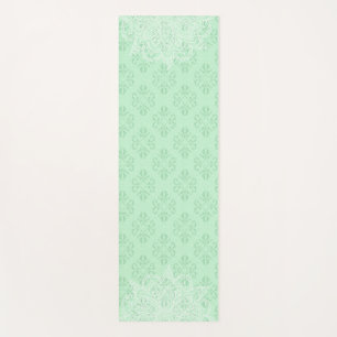 Elegante Mint Green Oriental Mandala Yoga Mat
