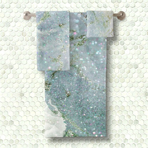 Elegante moda blanco purpurina gris plata mármol