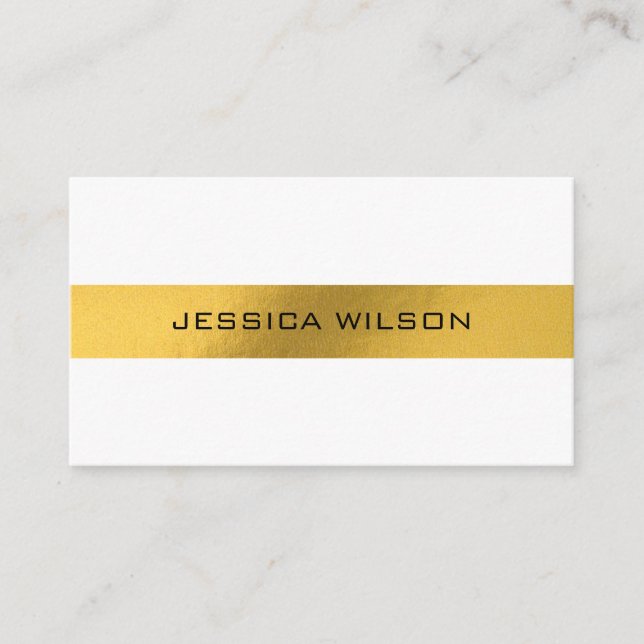 Elegante moda con tarjeta de visita de Relieve met (Anverso)